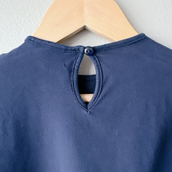 Zara blue long sleeve shirt with bow detail 6-9m - Picture 8 of 12